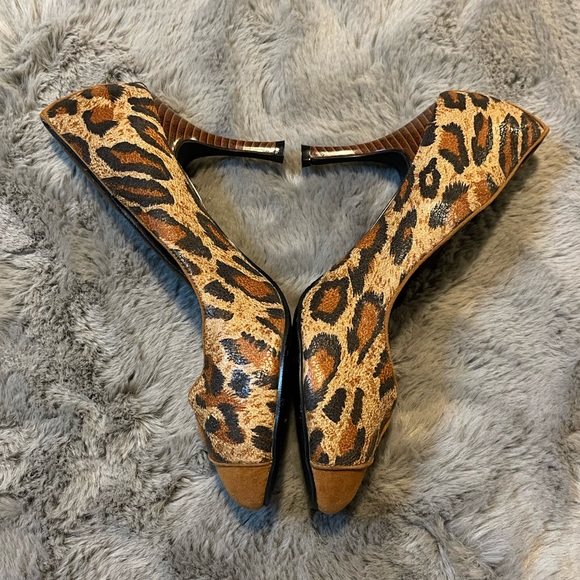 Leopard Print Heels - Picture 1 of 10